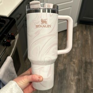 Pink swirl Stanley tumbler